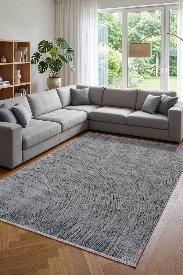 Calvin Klein Modern Sheen A3483A Gri Halı