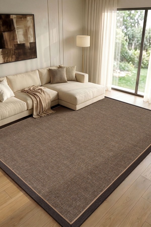 Calvin Klein Signature Bordure B3622C Kahverengi Halı