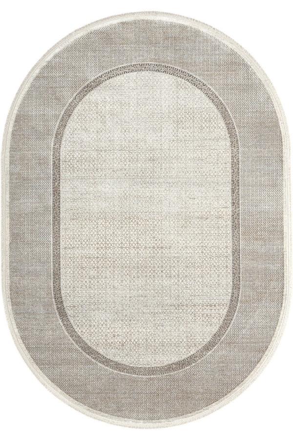 Empera Halı Soho House 3905 OVAL Bej Halı