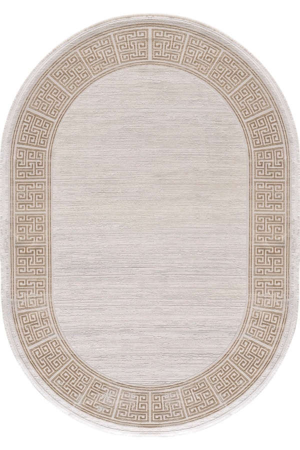 Empera Halı Soho House 3910 OVAL Bej Halı