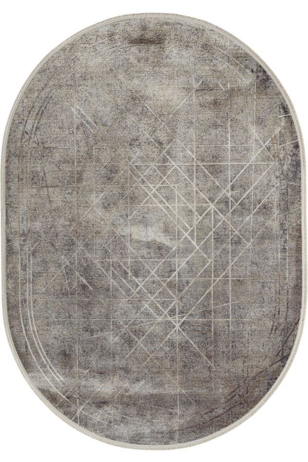 Empera Halı Soho Mood 4606 OVAL Gri Halı